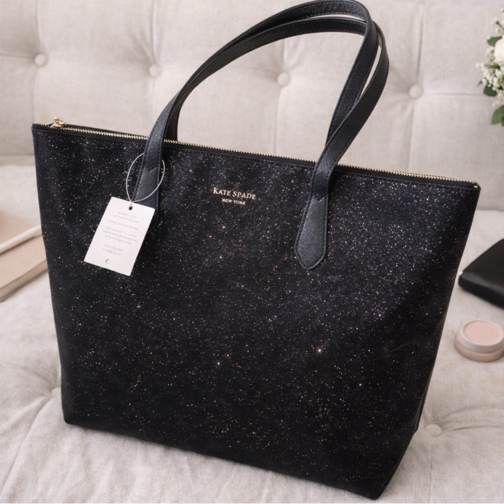 Kate Spade Sparkling Black Tote